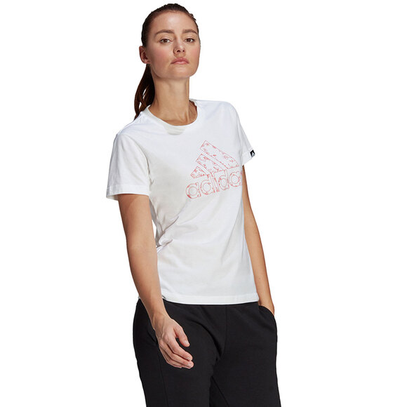 Koszulka damska adidas Outlined Floral Graphic T-Shirt  biała GL1031 