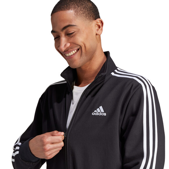 Dres męski adidas Basic 3-Stripes Fleece czarny IJ6067