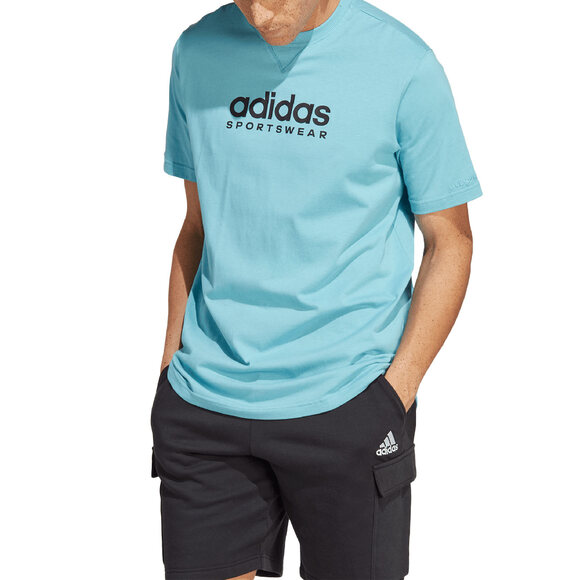Koszulka męska adidas All SZN Graphic Tee niebieska IC9820