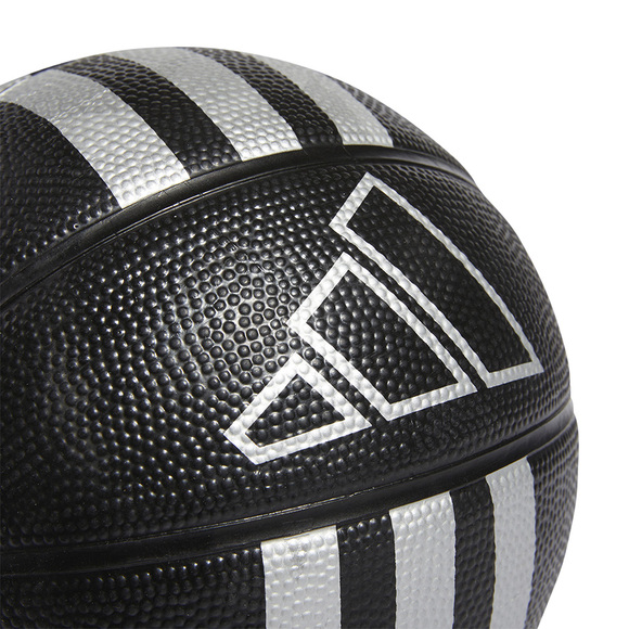 Piłka koszykowa adidas 3-Stripes Rubber Mini czarna HM4972