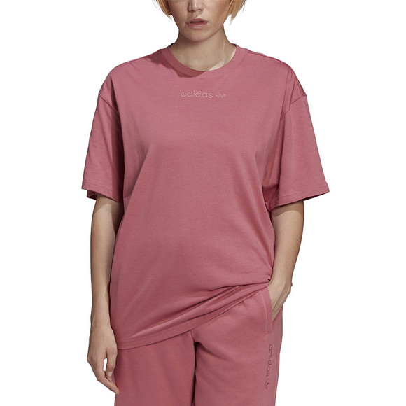 Koszulka damska adidas Oversize różowa H33364