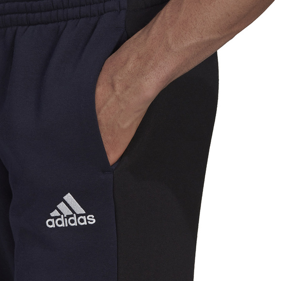 Spodnie męskie adidas Essentials Colorblock Fleece granatowe HK2884