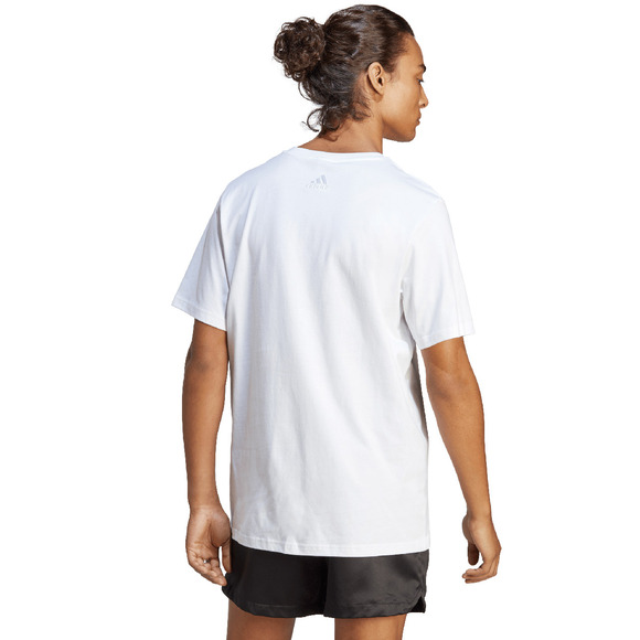 Koszulka męska adidas Essentials Single Jersey Big Logo Tee biała IC9349