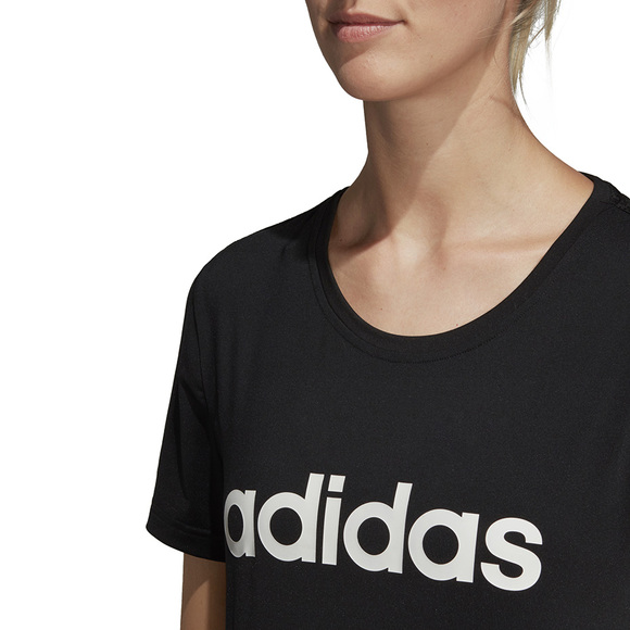 Koszulka damska adidas W D2M Lo Tee czarna DS8724