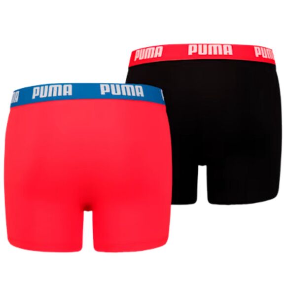 Bokserki dla dzieci Puma Basic Boxer 2P czerwone, czarne 935454 04