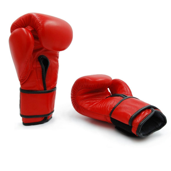 Rękawice bokserskie Evolution profesjonalne ze skóry naturalnej PRO RB-1510,1514 czerwone