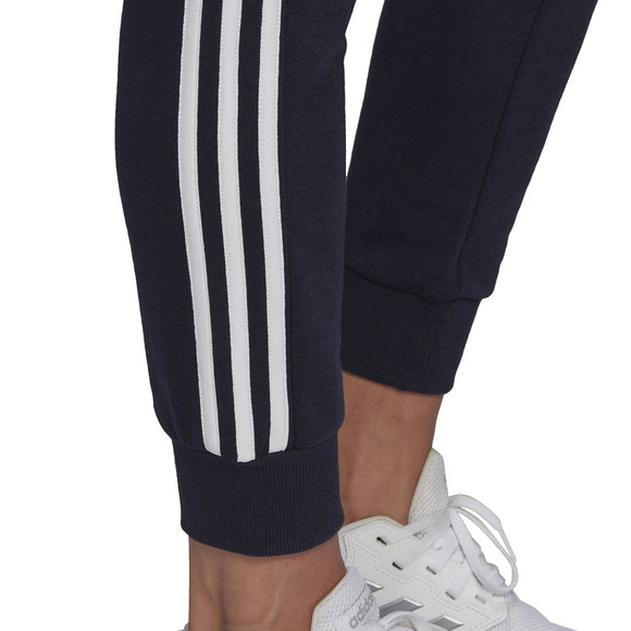 Spodnie damskie adidas Essentials Slim Tapered Cuffed Pant granatowe GM8736