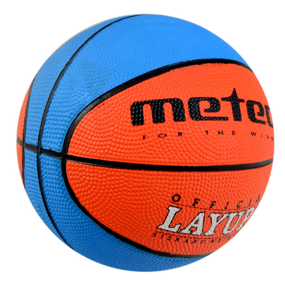 Piłka Koszykowa Meteor Layup 3 niebiesko-pomarańczowa 07067  