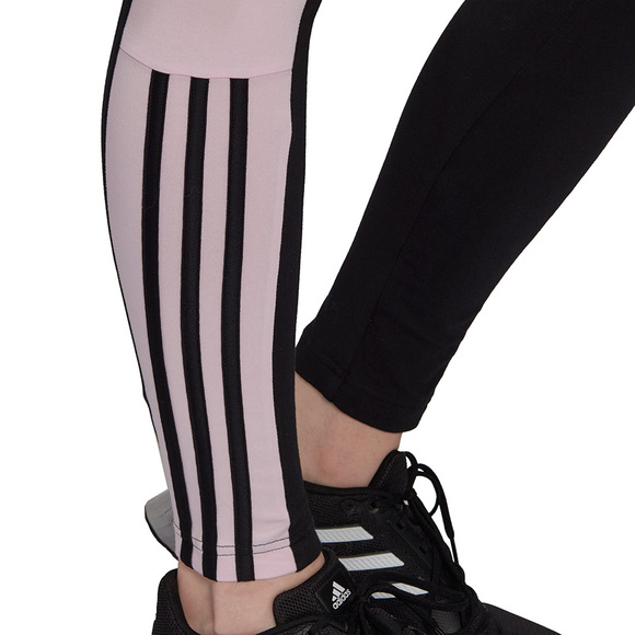Legginsy damskie adidas Essentials Colorblock czarno-różowe GS6325