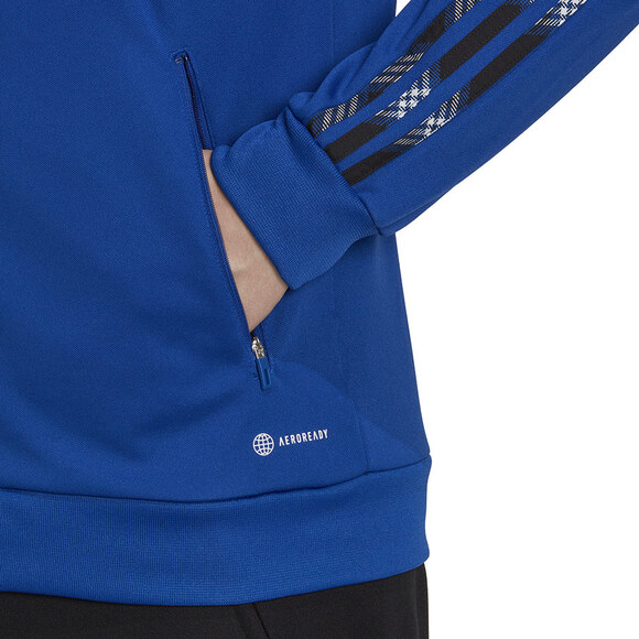 Bluza męska adidas Tiro Track czarno-niebieska HN5513