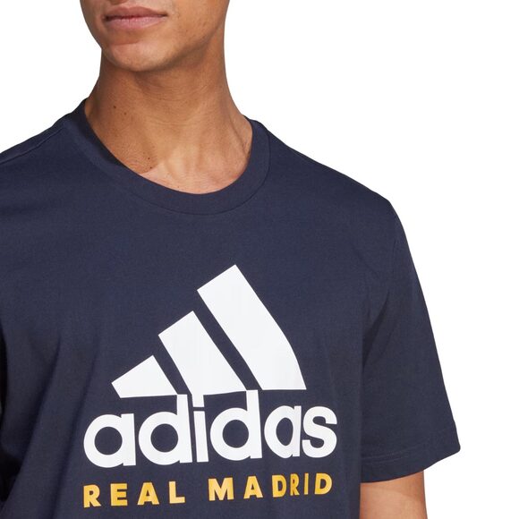 Koszulka męska adidas Real Madrid DNA Graphic Tee granatowa HY0613