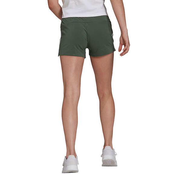 Spodenki damskie adidas Essentials Slim Shorts khaki GM5525