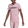 Koszulka damska adidas Loungwear Essentials Slim Logo Tee różowa HD1681