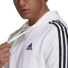 Bluza męska adidas Essentials Fleece 3-Stripes Hoodie biała GU2522