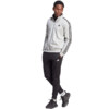 Dres męski adidas Basic 3-Stripes Fleece szaro-czarny IA3073