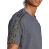 Koszulka męska adidas Essentials Single Jersey 3-Stripes Tee szara IC9344