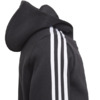 Bluza dla dzieci adidas Essentials 3-Stripes Hoodie czarna GQ8900