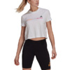 Koszulka damska adidas Gradient Logo Cropped T-Shirt biała GM5577