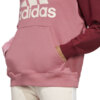 Bluza damska adidas Essentials Big Logo Oversized French Terry Hoodie różowa IC9869
