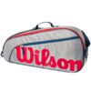 Torba tenisowa Wilson Junior 3PK szaro-czerwona WR8023901001