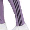 Spodnie męskie adidas Essentials Single Jersey Tapered Open Hem 3-Stripes fioletowe IJ8699