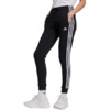 Spodnie damskie adidas Essentials 3-Stripes Fleece czarne HZ5753
