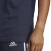 Koszulka męska adidas Essentials Single Jersey 3-Stripes Tee granatowa IC9335