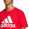 Koszulka męska adidas Essentials Single Jersey Big Logo czerwona IC9352