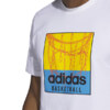 Koszulka męska adidas Chain Net Basketball Graphic Tee biała IC1861