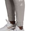 Spodnie damskie adidas Essentials Colorblock Block Cut 3-Stripes Regular Tapered Pants szare HB2768