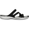 Klapki damskie Crocs Swiftwater Sandal W czarno-białe 203998 066