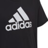 Koszulka dla dzieci adidas Essentials Big Logo Cotton Tee czarna IC6855
