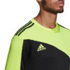 Bluza bramkarska męska adidas Squadra 21 Goalkeeper Jersey czarno-limonkowa GN5795