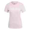 Koszulka damska adidas Loungwear Essentials Slim Logo Tee różowa GL0771
