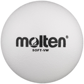 Piłka piankowa Molten 210 mm biała SOFT-VW