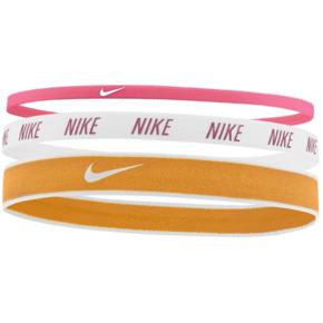 Opaski Nike Mixed Width Headbands 3 szt. pomarańczowa, biała, różowa N0002548624OS