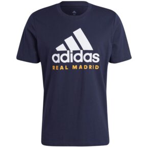 Koszulka męska adidas Real Madrid DNA Graphic Tee granatowa HY0613