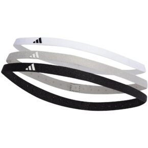Opaski na włosy adidas Hairband 3 szt.  biała, szara, czarna IK0471