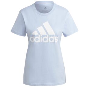 Koszulka damska adidas Loungewear Essentials Logo Tee błękitna IC0637