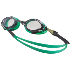 Okulary pływackie Nike Os Chrome Junior 8-14 lat zielono-czarne NESSD128-366