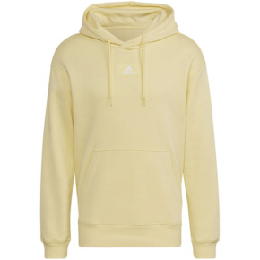 Bluza męska adidas Essentials FeelVivid Cotton Fleece Drop Shoulder Hoodie żółta HK2824
