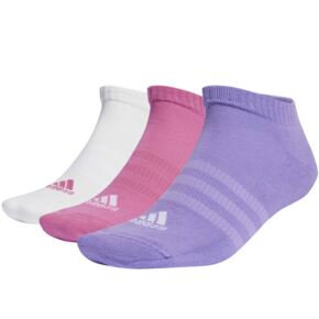 Skarpety adidas Cushioned Low-Cut 3 Pairs białe, różowe, fioletowe IC1335