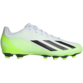 Buty piłkarskie adidas X Crazyfast.4 FXG biało-zielone HQ4535