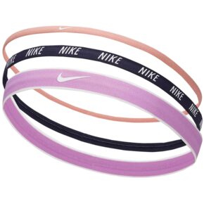 Opaski na głowę Nike Mixed 3 szt. różowa, granatowa, fioletowa N0002548645OS