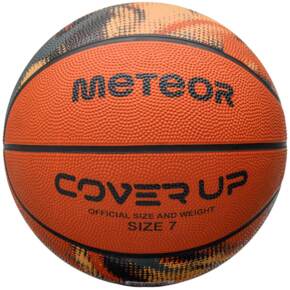 Piłka koszykowa Meteor Cover up pomarańczowa 16808