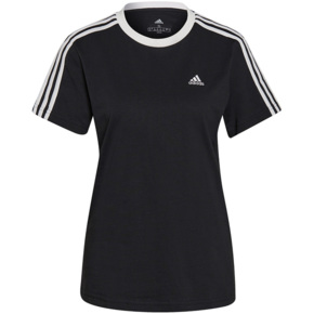 Koszulka damska adidas Essentials 3-Stripes czarna GS1379