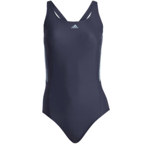 Kostium kąpielowy damski adidas Mid 3-Stripes Swimsuit granatowy HS5317