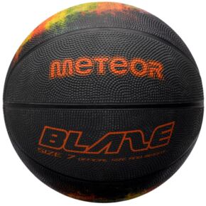 Piłka koszykowa Meteor Blaze czarne 16812
