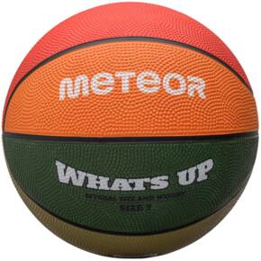 Piłka koszykowa Meteor What's Up zielono-pomarańczowa 16800