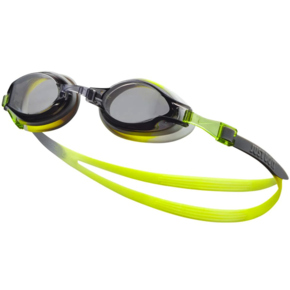 Okulary pływackie Nike Os Chrome Junior 8-14 lat biało-zielono-szare NESSD128-042